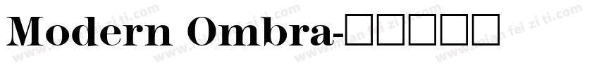 Modern Ombra字体转换